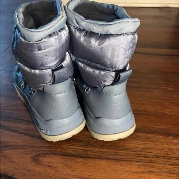 Dior Charcoal Quilted Boots display picture 3